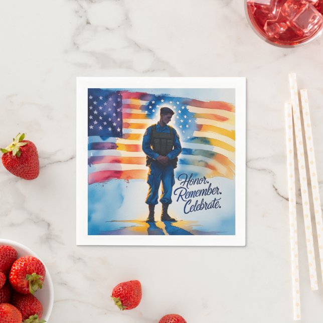 Napkins for Memorial Day Gathering Party (Insitu)