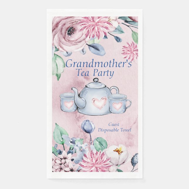 Napkins Guest Towel Qty 50 Grandmother's Tea Party (Front)