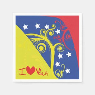 Napkins I Love Venezuela