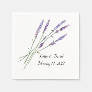 Napkins - lavender design