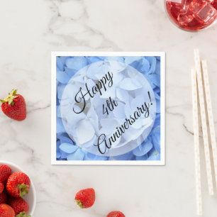 Napkins - Paper - Blue Hydrangea