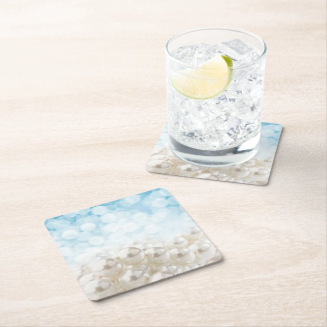 Napkins Square Paper Coaster (Insitu)