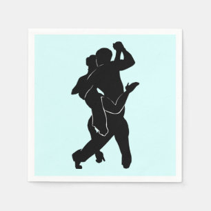  Napkins with Tango Dancers - Custom Colours