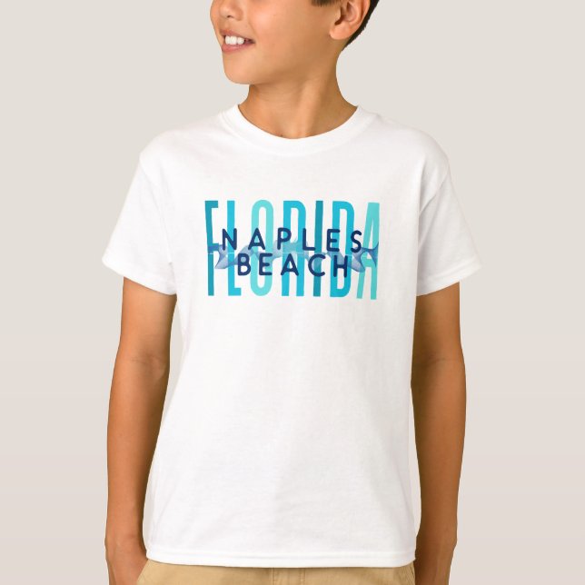Naples Beach Florida (Ocean Waves) T-Shirt (Front)