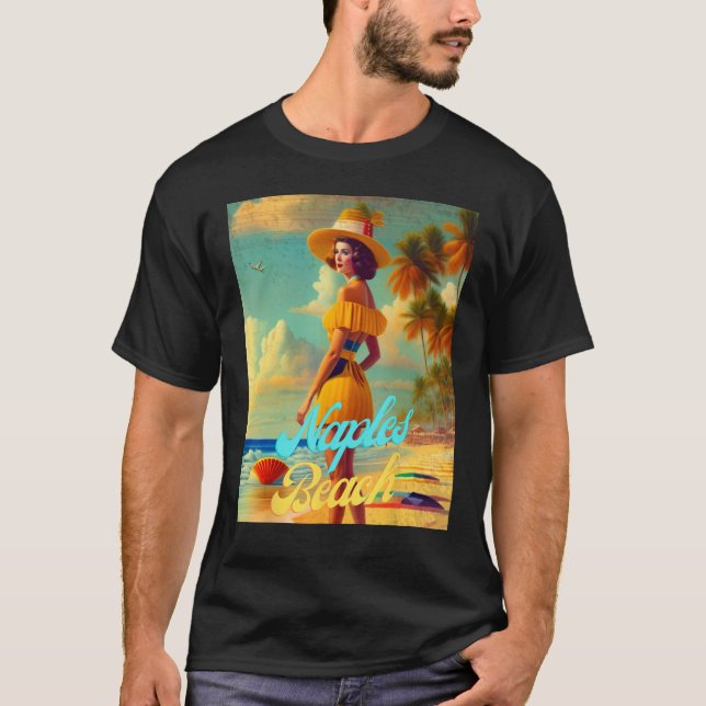 Naples Beach Florida Parasdise Beautiful Woman T-Shirt (Front)