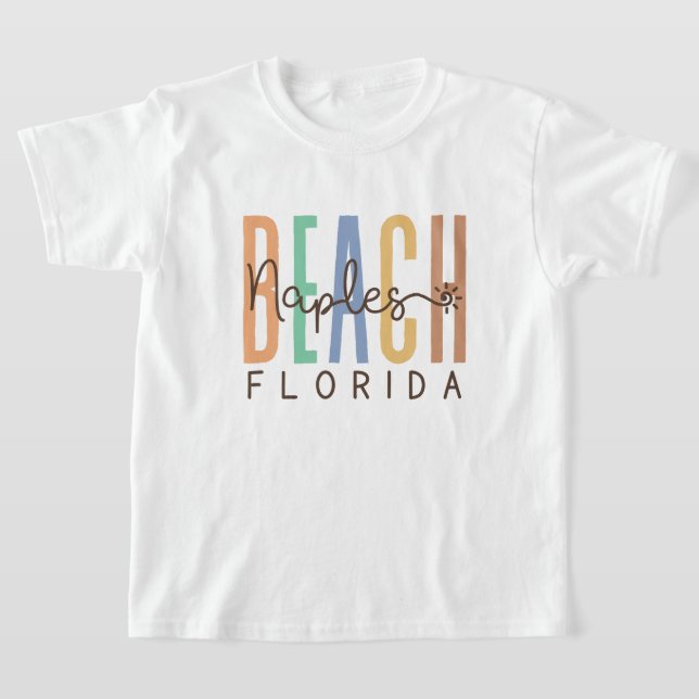 Naples Beach Florida (Sands) T-Shirt (Laydown)