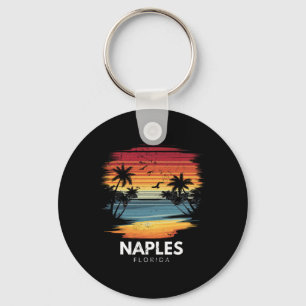 Naples Beach Florida Surfboard Surfing Vintage  Key Ring
