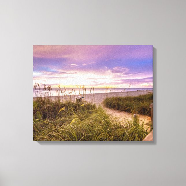 Naples Beach Shore and Calm Ocean | Florida Canvas Print (Front)