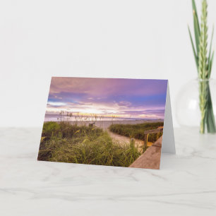 Naples Beach Shore and Calm Ocean Florida Card