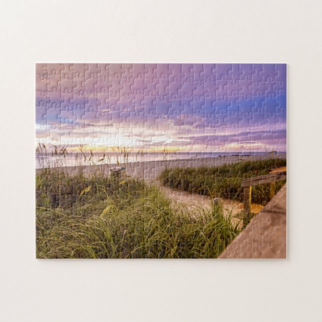 Naples Beach Shore and Calm Ocean | Florida Jigsaw Puzzle (Horizontal)