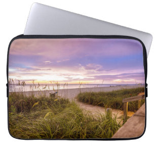 Naples Beach Shore and Calm Ocean Florida Laptop Sleeve