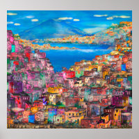 Naples cityscapeart,city,italian,landscape,modern,