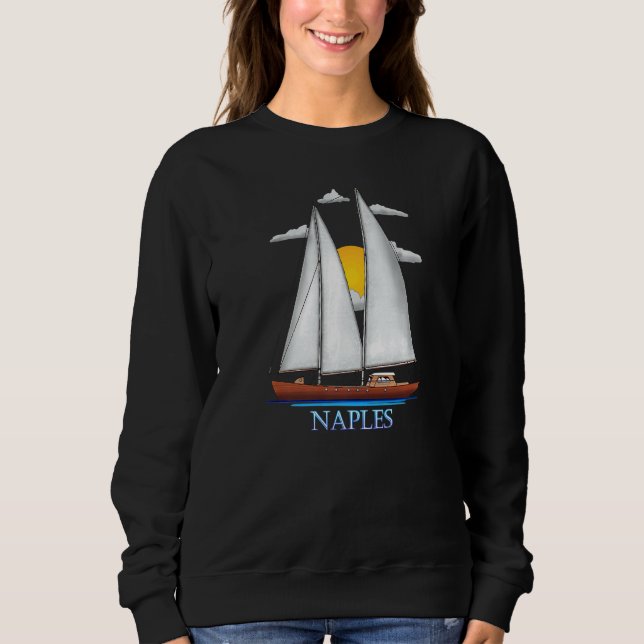 Naples Coastal Nautical Sailing Sailor Sweatshirt (Front)