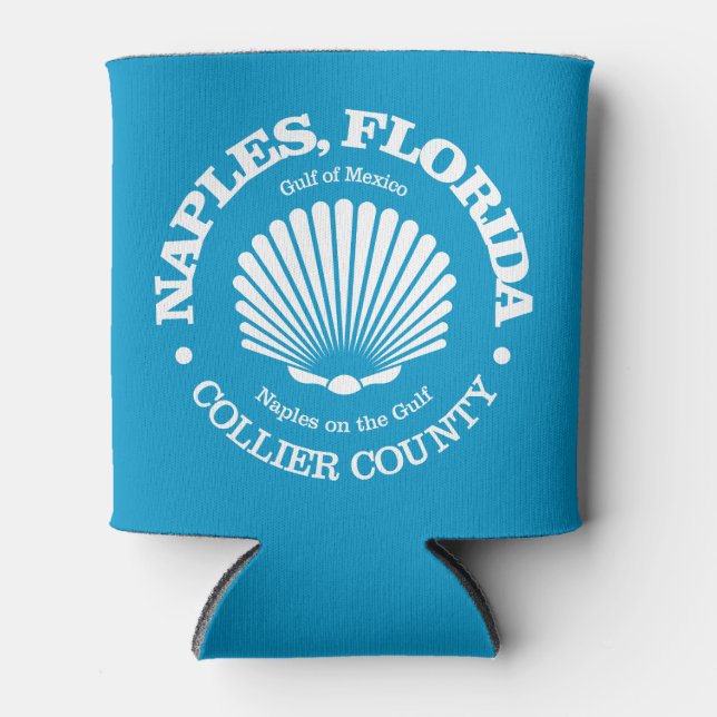 Naples Fl (seashell) Can Cooler (Front)