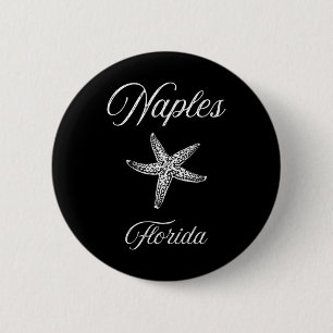 Naples Fl Starfish Design 6 Cm Round Badge