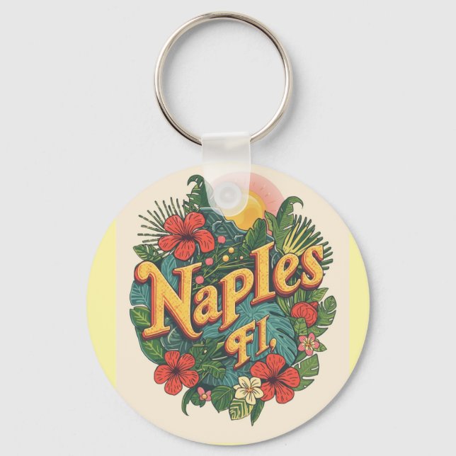 Naples florida dreaming  key ring (Front)