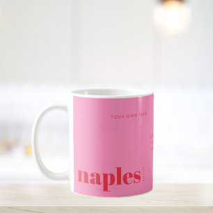 Naples Florida pink modern Coffee Mug
