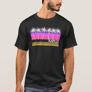Naples Florida Retro Style Vintage Beach Sunset 70 T-Shirt