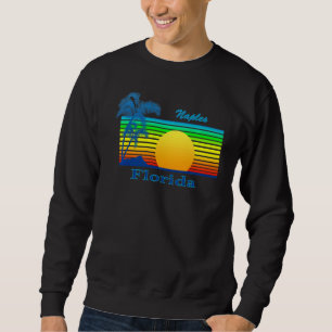 Naples Florida Retro Tropical Beach Sunset Sweatshirt