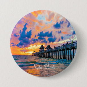 Naples, Florida scenic 7.5 Cm Round Badge