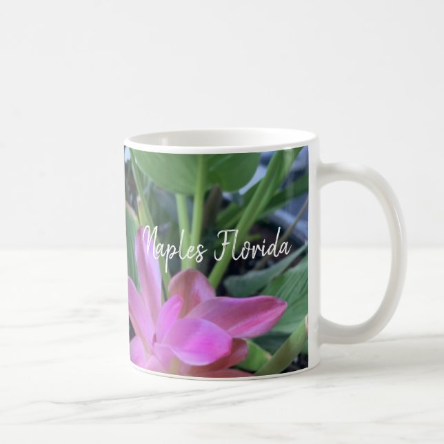 Naples Florida Tropical Flowers Coffee Mug (Right)