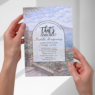 Naples Italian Themed Bridal Shower Invitation