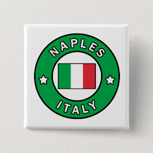 Naples Italy 15 Cm Square Badge