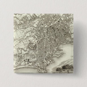 Naples, Italy 15 Cm Square Badge