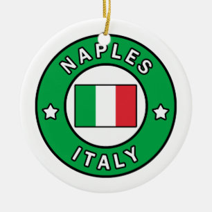Naples Italy Ceramic Tree Decoration