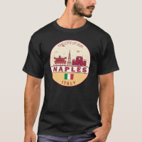 Naples Italy City Skyline Emblem