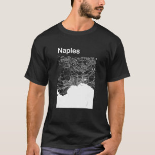 Naples Italy Classic City Map Graphic T-Shirt