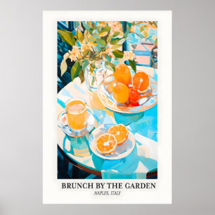 Naples Italy Print Citrus Brunch Still Life Art 10