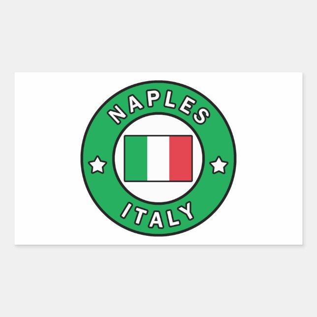 Naples Italy Rectangular Sticker (Front)