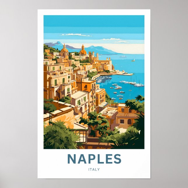 Naples Italy Travel Print (Front)