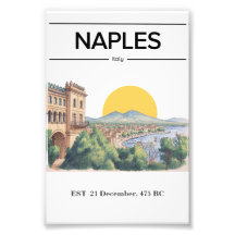 Naples Minimalist Poster for all Ambient