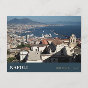 Naples Panorama and Mount Vesuvius Postcard