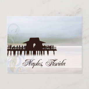 Naples Pier Blues Postcard
