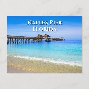 Naples Pier Florida Blue Ocean Postcard