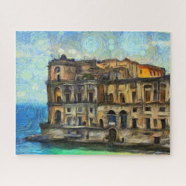 Naples. The house on the сape. Jigsaw Puzzle (Horizontal)
