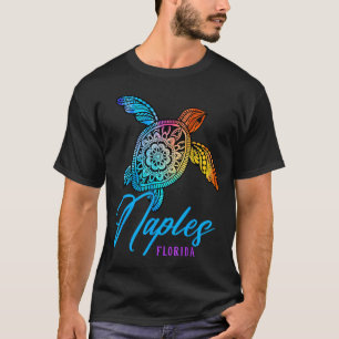 Naples Tie Dye Sea Turtle Florida Beach Vacation  T-Shirt