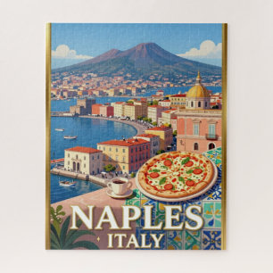 Naples Vesuvius Mediterranean Waterfront Jigsaw Puzzle