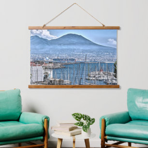 Naples Vesuvius Volcano Hanging Tapestry