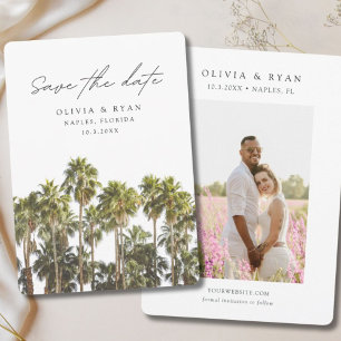 Naples Wedding Florida Save the Date Invitation