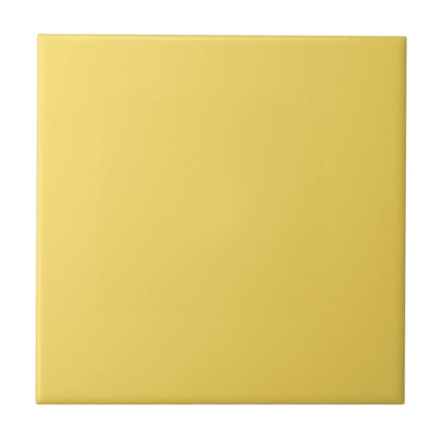 Naples Yellow Solid Colour Tile (Front)