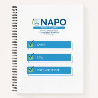 NAPO Austin I Came I Checked Notebook