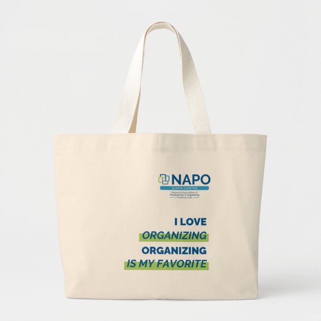 NAPO Austin - I Love Organising Tote Bag (Front)