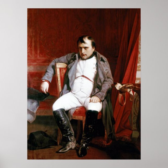 'Napoleon Abdicating Fountainbleu' Poster (Front)