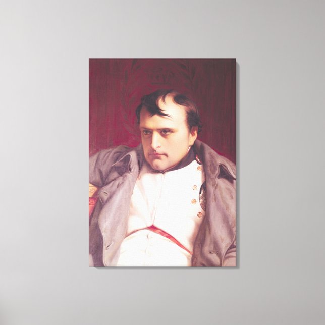 Napoleon  after his Abdication Canvas Print (Front)