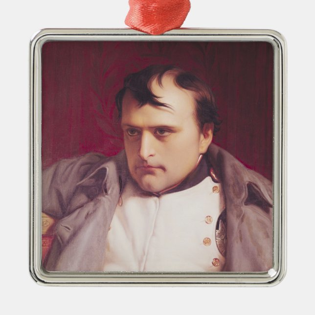 Napoleon  after his Abdication Metal Tree Decoration (Front)