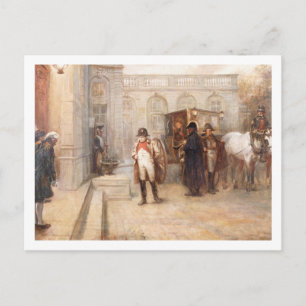 Napoleon after Waterloo (oil on canvas) Postcard